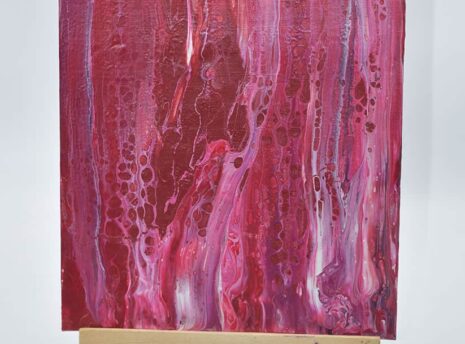 Streaked Red Painting